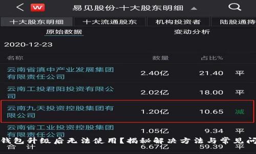 TP钱包升级后无法使用？揭秘解决方法与常见问题